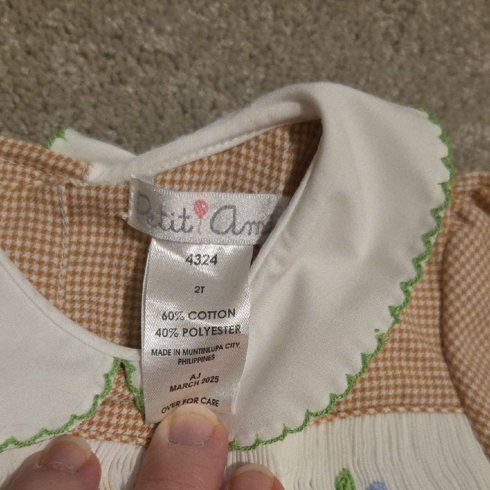 Petit Ami Smocked Long-Sleeve Dress with Turkeys - Picture 4 of 4